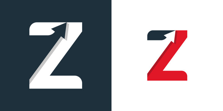 Z Arrow Logo Template Vector Icon Illustration Design