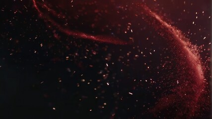 red dust flying spark background