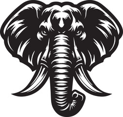 Elephant Face Vector illustration Design