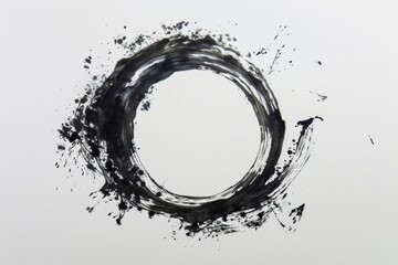 The Enso circle symbolizes enlightenment and the beauty of imperfection. - obrazy, fototapety, plakaty