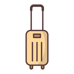 Luggage icon vector