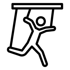 slavery outline icon