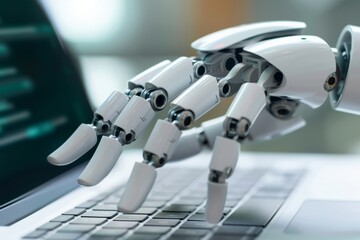 AI chatbot offers expert advice with a simple click on the laptop.