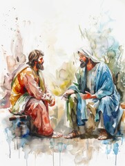 Discussion of Humility between Jesus and James the Less Generative AI