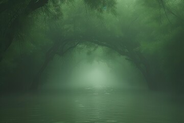 scary green dark forest nature professional photography