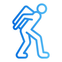 child labour gradient icon