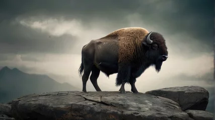 Foto op Plexiglas buffalo in the wild © alvian