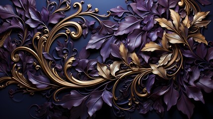 A top view of a deep purple background, conveying a sense of mystery and elegance