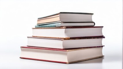 stack of book isolated background