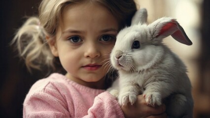 Girl and Bunny