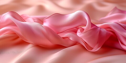 Obraz premium Pink Tie-Dye Scarf: A Fashionable Accessory for the Month of Love Generative AI