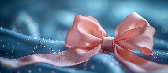 Pink Bowtie with Glittery Background: A Monthly Must-Have for Fashionistas Generative AI