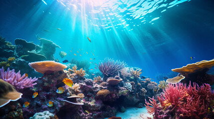 Fototapeta na wymiar Coral reef background