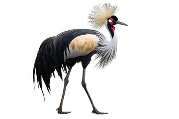 Obraz premium grey crowned crane balearica