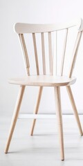wooden chair with white background