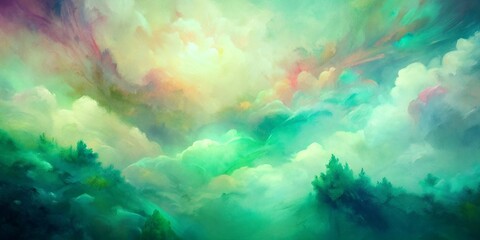 Fototapeta na wymiar Abstract pastel green background 