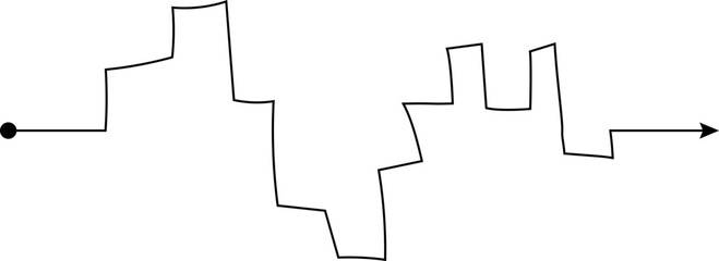 From chaos to click: Journey through scribbles to find easy solutions in this vector illustration.