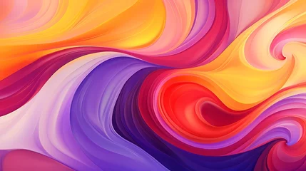 Foto op Canvas Artistic design background with violet purple yellow and red swirls © Rosie