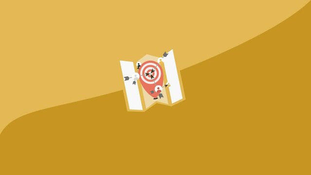 conceptual 2d animation video cli 2d video animation 4k clip, Flat design animation of Digital marketing, Email newsletter marketing, Opening email on laptop