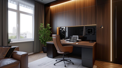 Fototapeta premium A workspace for business from home