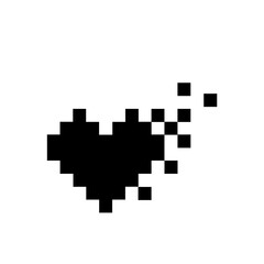 Love pixel icon, logo, shape, symbol, arts, design, icon