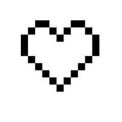 Love pixel icon, logo, shape, symbol, arts, design, icon