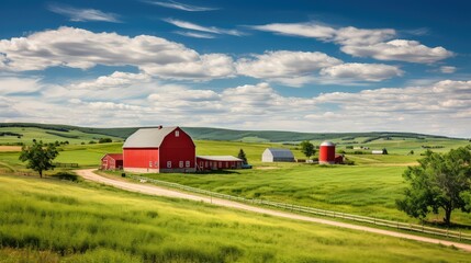 Obraz premium livestock farm new york