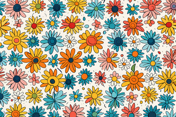 Daisy sticker pattern