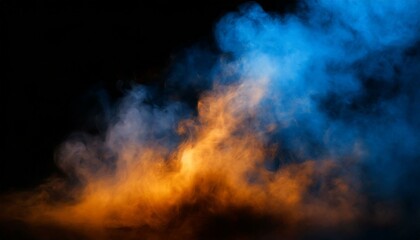 Essence Unveiled: Exploring Aromatherapy in the Ethereal Dance of Fire and Blue Mist"