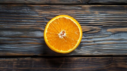 Fresh orange skin isolated on a wooden background