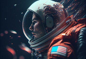 astronauts in space made with generative ai