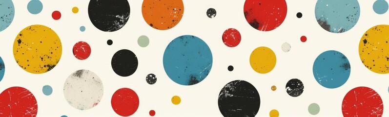 Colorful dots background . Banner 