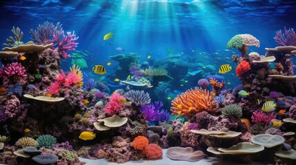 Obraz na płótnie Canvas ocean coral reef background