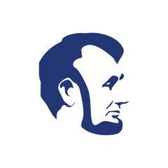 Abraham Lincoln sign, america president's day vector
