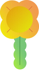 Modern Abstract Flower