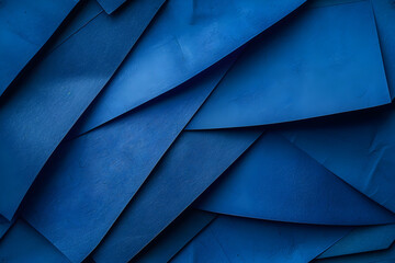 Vibrant cobalt blue paper texture. Seamless pattern, endless. Created with generative AI. - obrazy, fototapety, plakaty