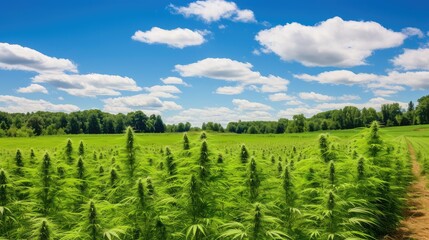 Naklejka premium cbd farm hemp