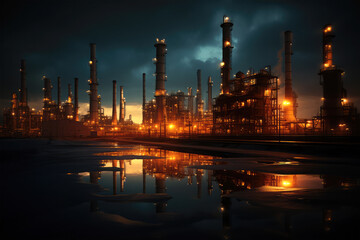 Fototapeta premium Industry factory on background