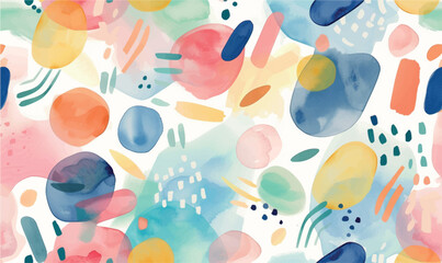 seamless abstract watercolor pattern colorful 