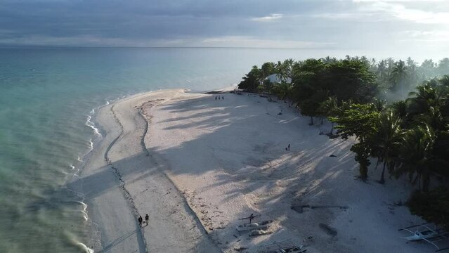 Bantayan Island,  Cebu, Philippines Drone Footage Tropical Paradise Beach Island