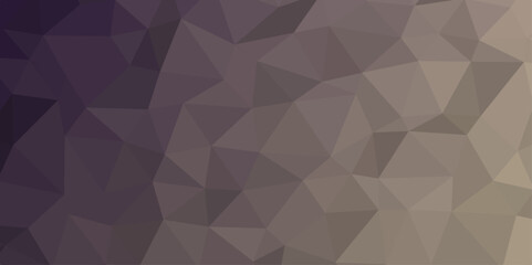 Obraz premium Abstract Low Poly Design triangle shapes Modern Brown Gradient mosaic textured background. For Interior design & Backdrop Websites, Presentations, Brochures, Social Media Graphics.
