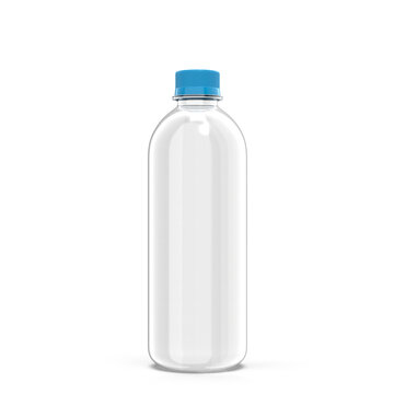 1-liter Plastic water Bottle 3D render for mockup