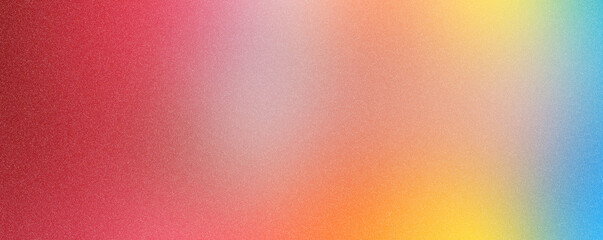 Red orange yellow burnt terracotta coral blue abstract background. Color gradient. Empty space. Design. Template.