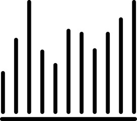 Bar graph line icon. Graph, Line, Bar, Chart, Diagram, Report, Statistics. Business graphs and charts icons. Business infographics. Statistic data, charts, vector
