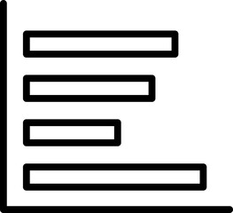 Bar graph line icon. Graph, Line, Bar, Chart, Diagram, Report, Statistics. Business graphs and charts icons. Business infographics. Statistic data, charts, vector