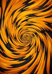 a yellow and black swirl