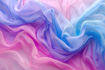 Obraz premium Pink and blue fabric close up. Versatile image suitable for various projects
