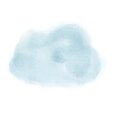 The cloud water color paint png image.