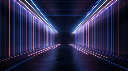 Dark tunnel futuristic
