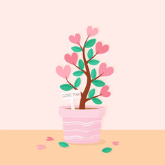 love tree pot